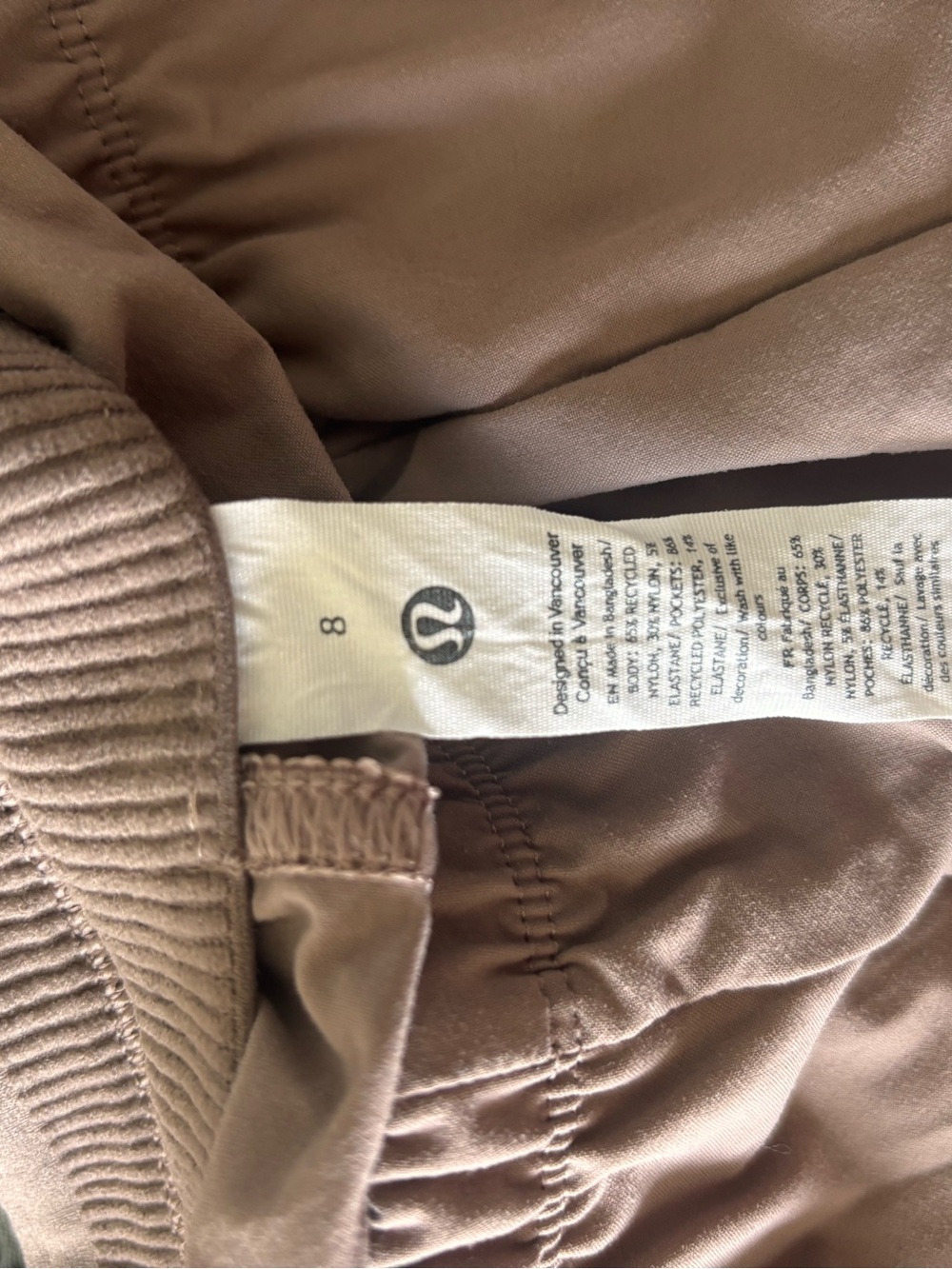 lululemon athletica Elastic-Waist Pull-On Pants in Taupe Brown - Picture 3 of 3